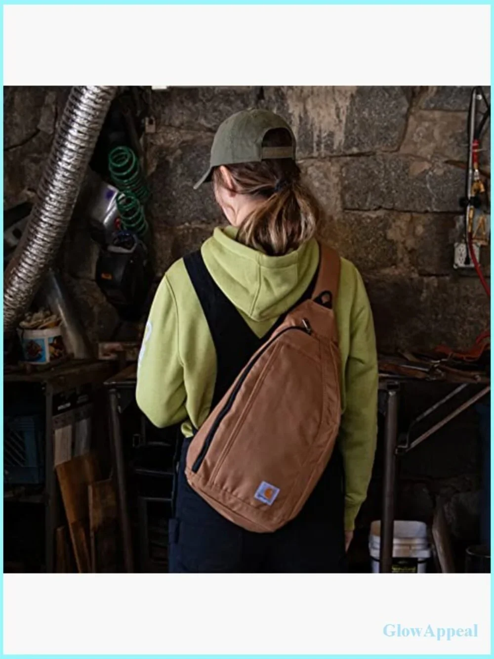 Sling Bag Crossbody Backpack with Tablet Sleeve, Water Resistant, Adjustable